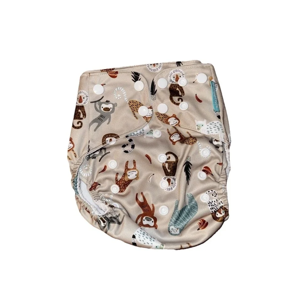 4pc HappyFlute Reusable Cloth Diaper Covers - Adjustable One Size Snaps - New